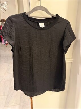 Cabi black silky material tee